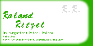 roland ritzel business card